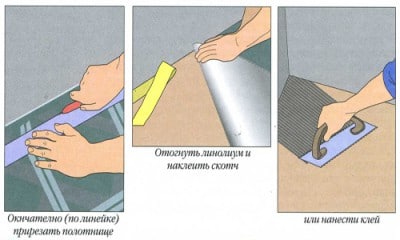 Как правильно положить линолеум на деревянный пол